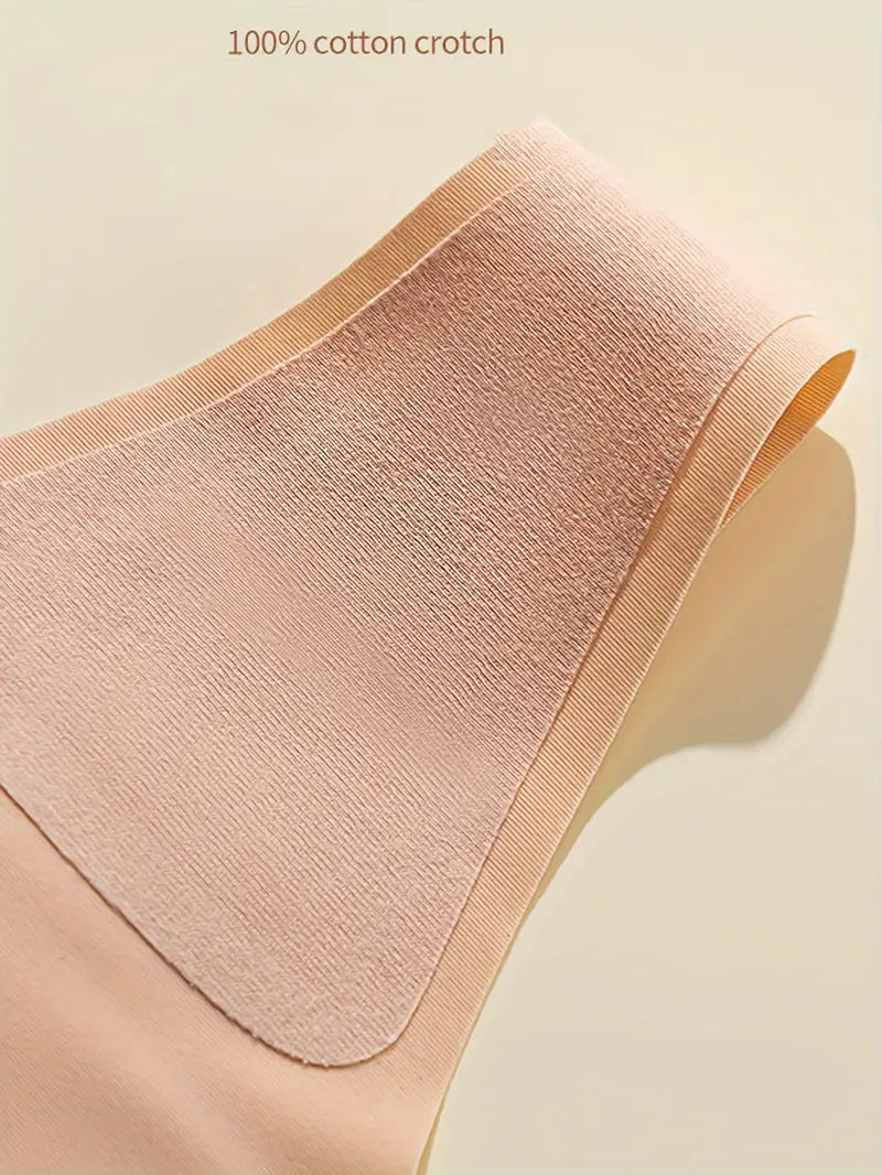 Seamless Ice Silk Thong – Mid-Rise, Sexy & Minimalist