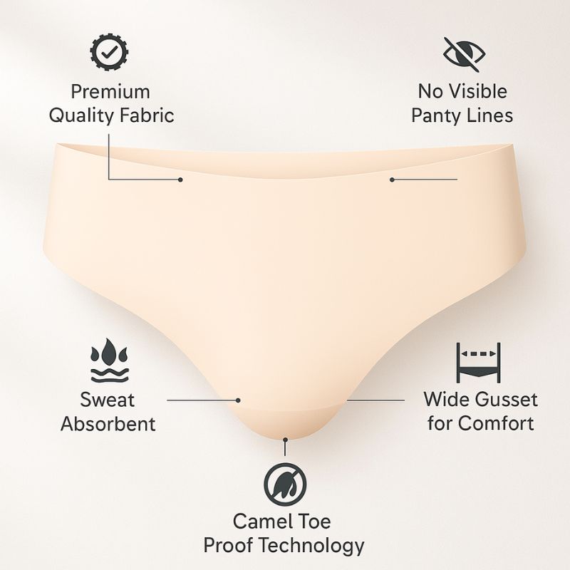 Invisible Camel Toe Thong - Low Rise